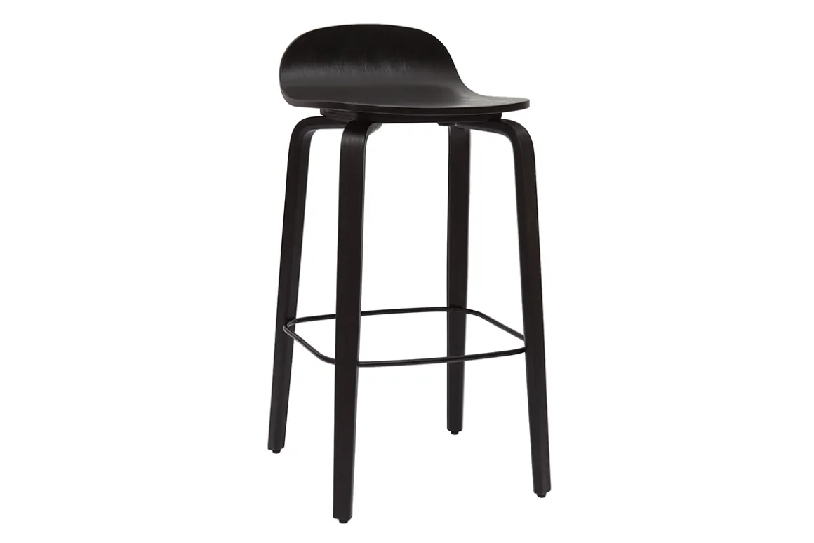 Cheap Miliboo Set de 2 taburetes de cocina vintage negros 68 cm OBRA