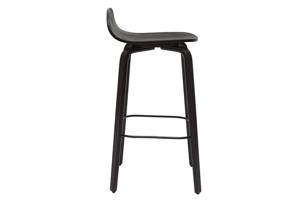 Cheap Miliboo Set de 2 taburetes de cocina vintage negros 68 cm OBRA