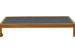 Flash Sale Miliboo Set de 2 tumbonas gris oscuro y madera maciza NAVEEN