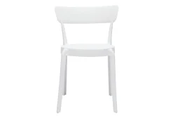 Best Miliboo Set de 2 sillas apilables de plástico blanco para interior/exterior RIOS
