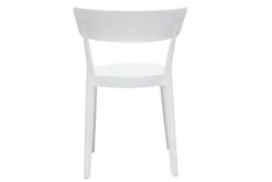 Best Miliboo Set de 2 sillas apilables de plástico blanco para interior/exterior RIOS