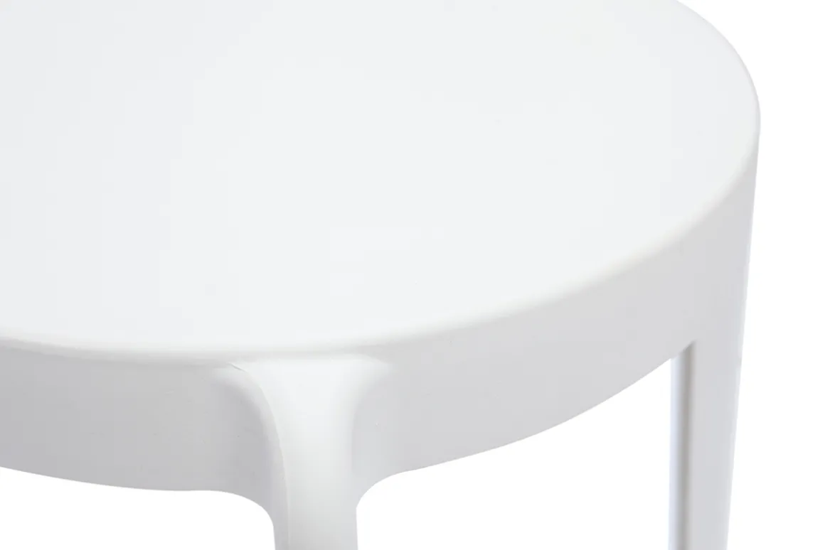 Best Miliboo Set de 2 sillas apilables de plástico blanco para interior/exterior RIOS