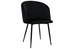 Discount Miliboo Set de 2 sillas de diseño de terciopelo negro VANITY