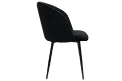 Discount Miliboo Set de 2 sillas de diseño de terciopelo negro VANITY