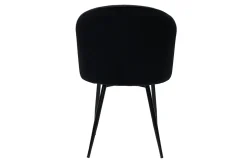 Discount Miliboo Set de 2 sillas de diseño de terciopelo negro VANITY