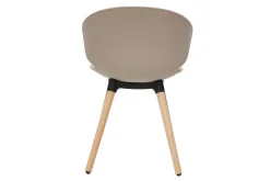 Cheap Miliboo Set de 2 sillas de diseño de color topo y madera clara WING