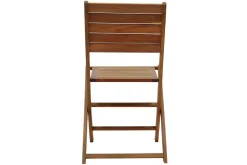 Discount Miliboo Set de 2 sillas de jardín plegables de acacia maciza CANOPEE