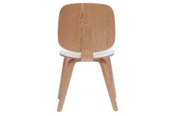Clearance Miliboo Set de 2 sillas de madera clara y blanca BECK