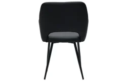 Sale Miliboo Set de 2 sillas de poliuretano negro LAURETTE