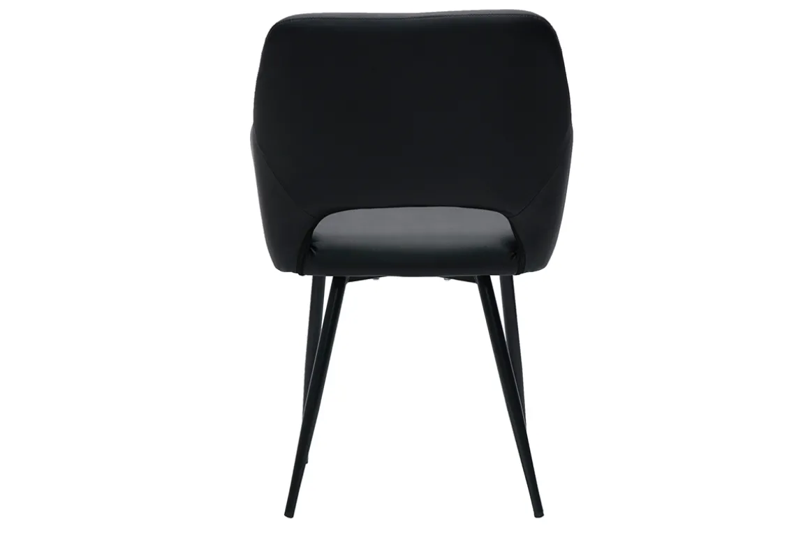 Sale Miliboo Set de 2 sillas de poliuretano negro LAURETTE