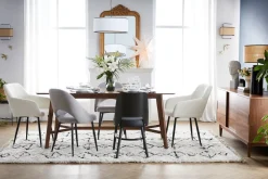 Sale Miliboo Set de 2 sillas de poliuretano negro LAURETTE