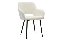 Flash Sale Miliboo Set de 2 sillas de tejido efecto borreguillo LAURETTE