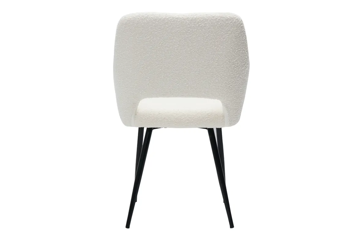 Flash Sale Miliboo Set de 2 sillas de tejido efecto borreguillo LAURETTE