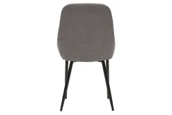 Best Miliboo Set de 2 sillas de tejido efecto aterciopelado gris claro HOLO