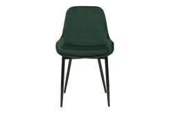 Online Miliboo Set de 2 sillas de terciopelo color verde HOLO