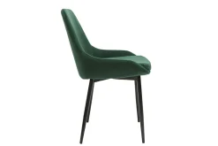 Online Miliboo Set de 2 sillas de terciopelo color verde HOLO