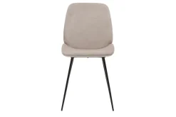 Clearance Miliboo Set de 2 sillas de terciopelo color topo con patas de metal negro KAOLY