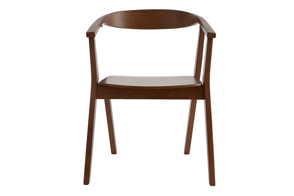 Hot Miliboo Set de 2 sillas nórdicas de madera oscura BAHIA