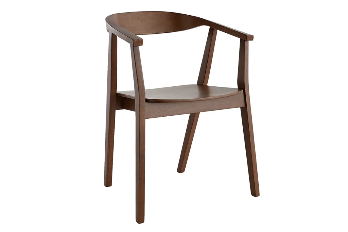 Hot Miliboo Set de 2 sillas nórdicas de madera oscura BAHIA