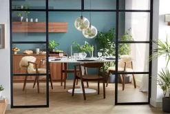 Hot Miliboo Set de 2 sillas nórdicas de madera oscura BAHIA