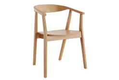Fashion Miliboo Set de 2 sillas nórdicas de madera BAHIA