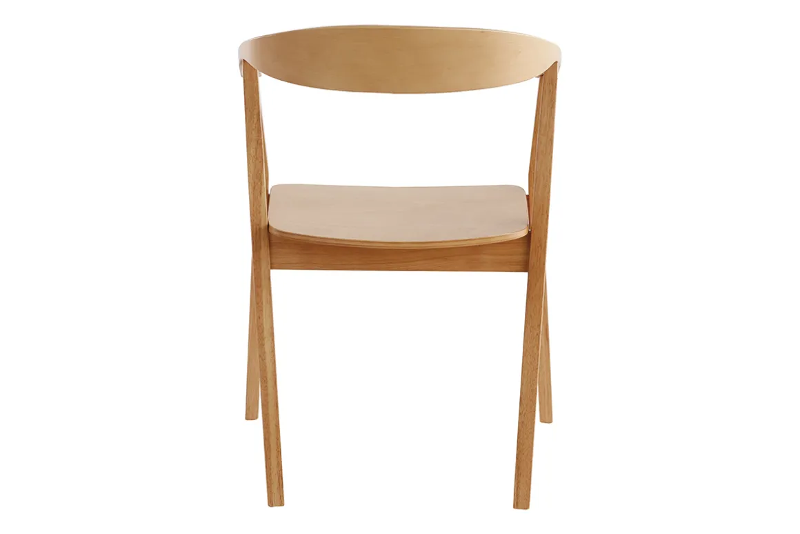 Fashion Miliboo Set de 2 sillas nórdicas de madera BAHIA