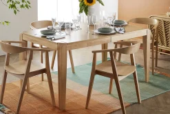 Fashion Miliboo Set de 2 sillas nórdicas de madera BAHIA