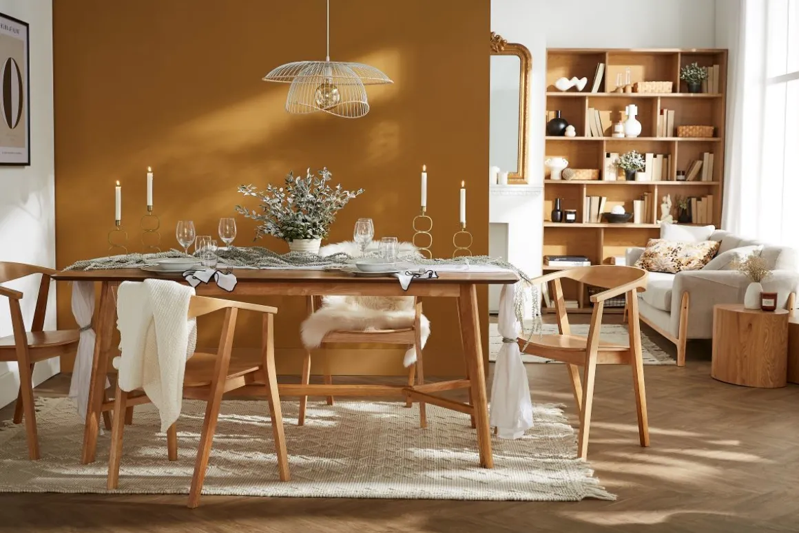 Fashion Miliboo Set de 2 sillas nórdicas de madera BAHIA