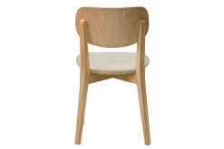 Online Miliboo Set de 2 sillas vintage roble y asiento beige LUCIA