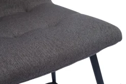 Cheap Miliboo Set de 2 taburetes de cocina de diseño en tela gris y metal 65 cm de altura ESCAPE