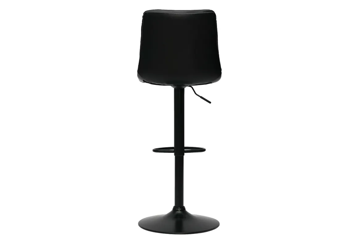 Best Sale Miliboo Set de 2 taburetes de cocina ajustables de poliuretano negro y metal negro ZUCK