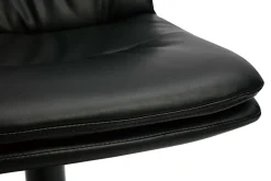 Best Sale Miliboo Set de 2 taburetes de cocina ajustables de poliuretano negro y metal negro ZUCK