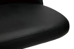 Best Miliboo Set de 2 taburetes de cocina ajustables de poliuretano negro y metal negro MONTI