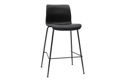 Flash Sale Miliboo Set de 2 taburetes de cocina fijos negro envejecido y metal negro 65 cm HAROLD