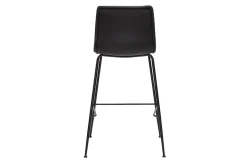 Flash Sale Miliboo Set de 2 taburetes de cocina fijos negro envejecido y metal negro 65 cm HAROLD