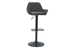 Cheap Miliboo Set de 2 taburetes de cocina ajustables de diseño de tejido gris antracita RONNIE