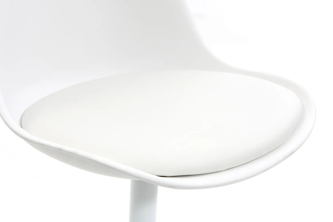 Shop Miliboo Silla blanca mate pivotante STEEVY