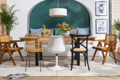 Shop Miliboo Silla blanca mate pivotante STEEVY