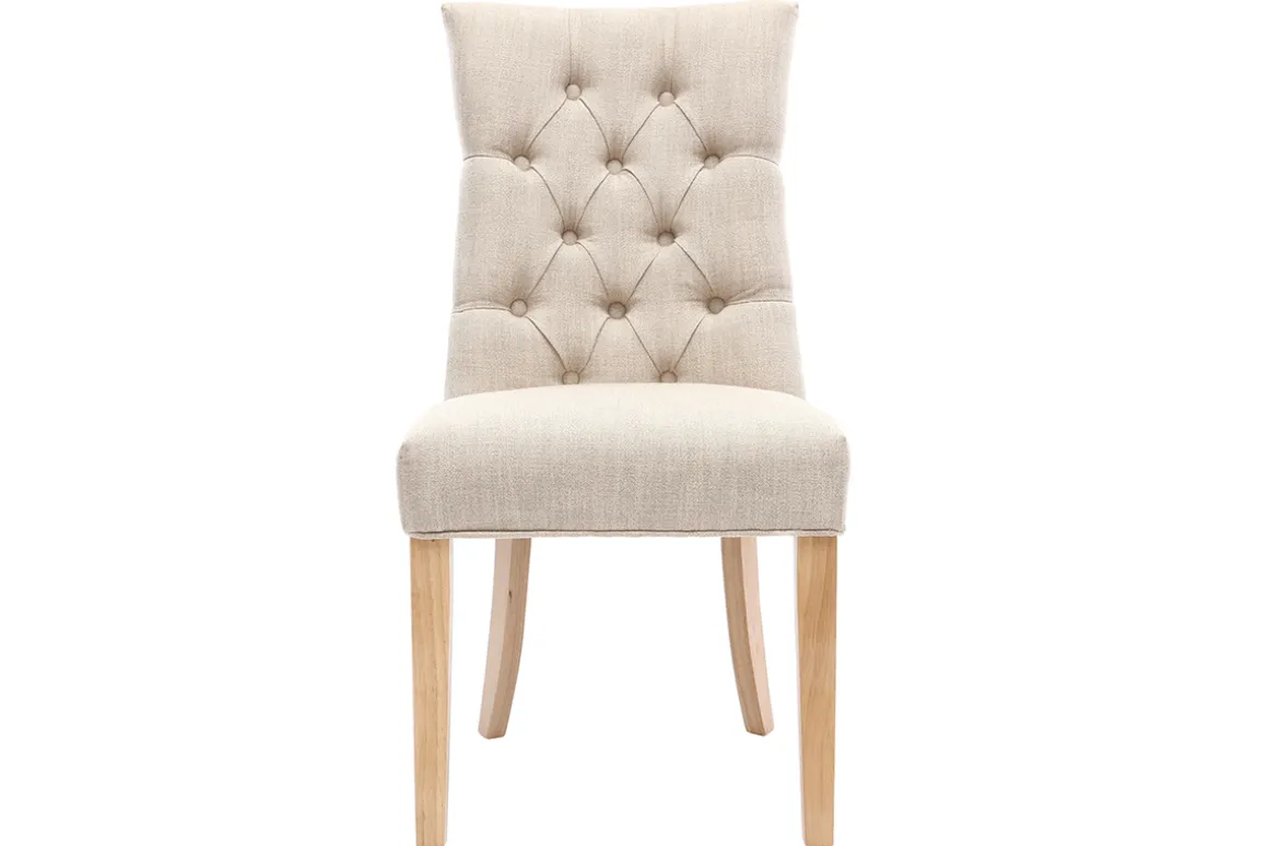 Best Miliboo Silla de comedor estilo clásico tejido natural patas madera clara VOLTAIRE