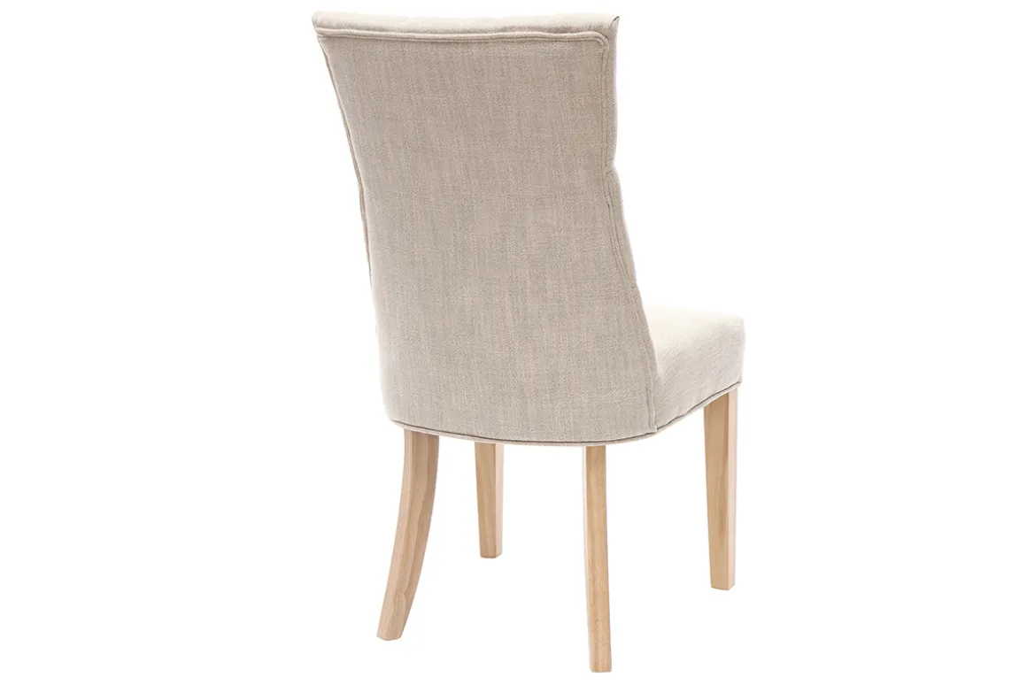 Best Miliboo Silla de comedor estilo clásico tejido natural patas madera clara VOLTAIRE
