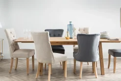 Best Miliboo Silla de comedor estilo clásico tejido natural patas madera clara VOLTAIRE