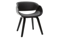 Flash Sale Miliboo Silla de diseño negra BENT
