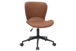 Fashion Miliboo Silla de escritorio moderna marrón JOSH