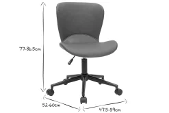 Fashion Miliboo Silla de escritorio moderna marrón JOSH