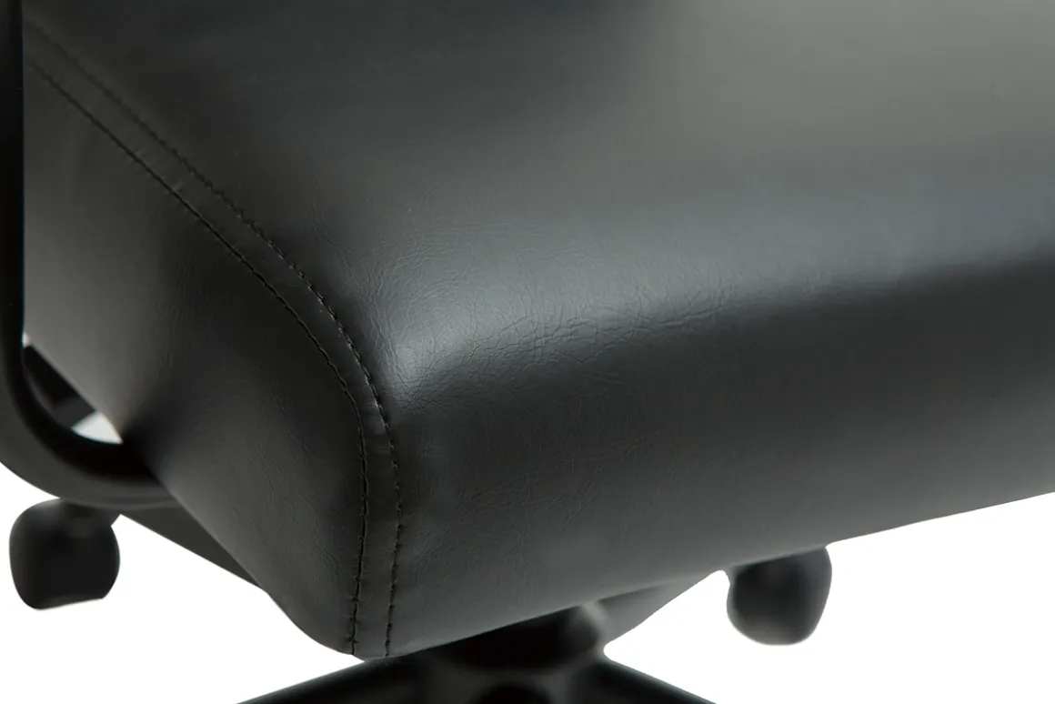 Outlet Miliboo Silla de escritorio vintage de poliuretano y metal negro FLOKI