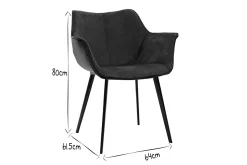 Sale Miliboo Silla moderna en terciopelo azul petróleo y patas metal negro VOLO