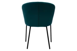 Cheap Miliboo Silla moderna en terciopelo azul petróleo REQUIEM