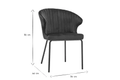 Cheap Miliboo Silla moderna en terciopelo azul petróleo REQUIEM
