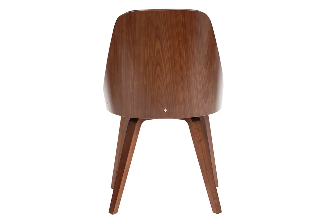 Cheap Miliboo Silla negra y madera oscura FLUFFY