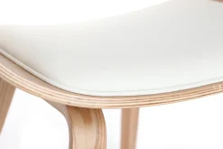 Best Miliboo Silla nórdica blanco y madera clara OKTAV
